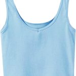 SweatyRocks Women's Sleeveless Casual Ribbed Knit Shirt Basic Crop Tank Top